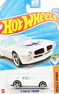 HOT WHEELS 1973 PONTIAC FIREBIRD WHITE BLUE 8/10 MUSCLE MANIA 230/250 (FSC) 2025 - Bild 1 von 2