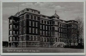 Postcard Riviere du Loup Quebec Hopital St. Joseph by Novelty Mfg. - Picture 1 of 2