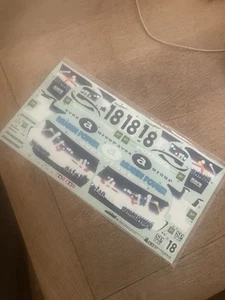NEW TAMIYA 1425068 1997 VINTAGE GLOW TGX 1/8 RC 44008 DOME MUGEN NSX DECALS SET - Picture 1 of 3