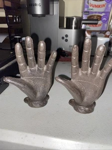 2 Handhaken für Wand Tür Kleiderbügel Handfläche Gusseisen stabil multifunktional - Bild 1 von 2