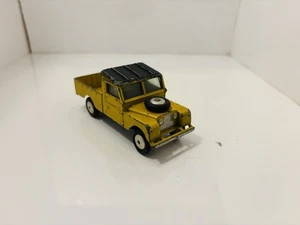 Early Corgi Toys #406 Land Rover 109" W.B - techo amarillo/negro - Imagen 1 de 8