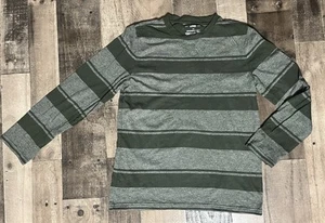 Urban Pipeline Awesomely Soft Ultimate Tshirt Green Stripes Long Sleeves Youth L - Picture 1 of 6
