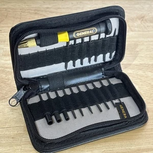 General Multi-Blade Precision Mini Screwdriver Driver Bit Set 18pc Case 635-011 - Picture 1 of 10