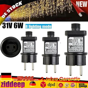 3* Premium LED Netzteil 6W 31V 8-Programme Modi Timer Adapter Trafo`Lichterkette - Bild 1 von 22