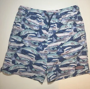 Vineyard Vines Boys Swimsuit Large L Fish Preloved Boat Swim Youth - Picture 1 of 6