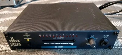 Dbx 263X  De-Esser Half-Rack Single Slider Action Signal Processor Working  - Image 1 of 4
