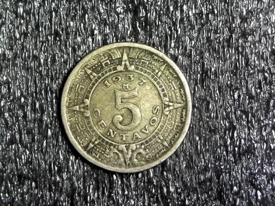1937 Mexico 5 Centavos Foreign, World Coin KM#423 (z791) - Image 1 of 2