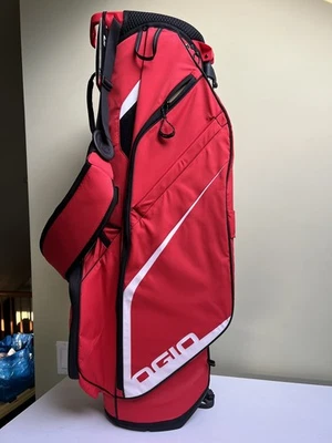Nueva bolsa de pie Ogio Fuse 4 - roja/blanca - tapa de 4 vías - ligera Foto 1 de 4