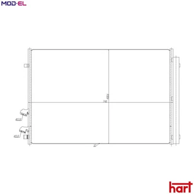 CONDENSER AIR CONDITIONING 645 278 FOR VW GRAND/CALIFORNIA/Camper CRAFTER/Van - Image 1 of 4