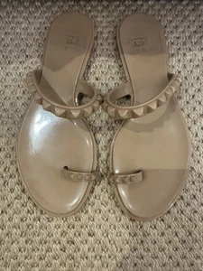 Sandalias planas de gelatina María CARMEN SOL MADE IN ITALY.Talla 9. Viene con bolsa para el polvo - Imagen 1 de 8