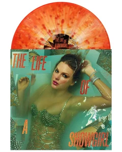 The Life of a Showgirl: Lit My Sky Up Vinyl (metallic orange w/ gold) PRESALE - Picture 1 of 3