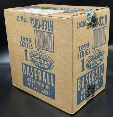 1993 Topps Stadium Club Series 1 Baseball Card SEALED CASE- 12 Boxes of 14 Packs - Image 1 of 4