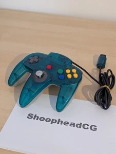 Controller/Pad Ufficiale Clear Atomic/Ice Blue/White N64 Nintendo 64 - Testato! - Foto 1 di 18
