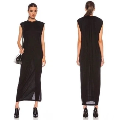 Acne Studios Women's Black Bree Tencel 100% Lyocell Sleeveless Maxi Dress Size M - Image 1 of 4