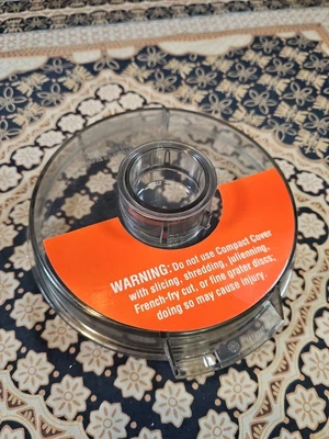 CUISINART PRO CUSTOM 11 Food Processor DLC-8 Flat Lid w/ Cap PART # DLC-806G TX - Image 1 of 4