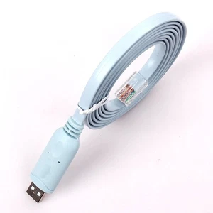 USB to RS232 Serial to RJ45 CAT5 Console Adapter Cable for Cisco Routers FTDI - Zdjęcie 1 z 4