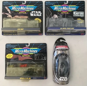 NEU Star Wars Micro Machines Space ANH ESB ROTJ Fahrzeuge 1993, 4 Stück Neu in Verpackung Vintage - Bild 1 von 9