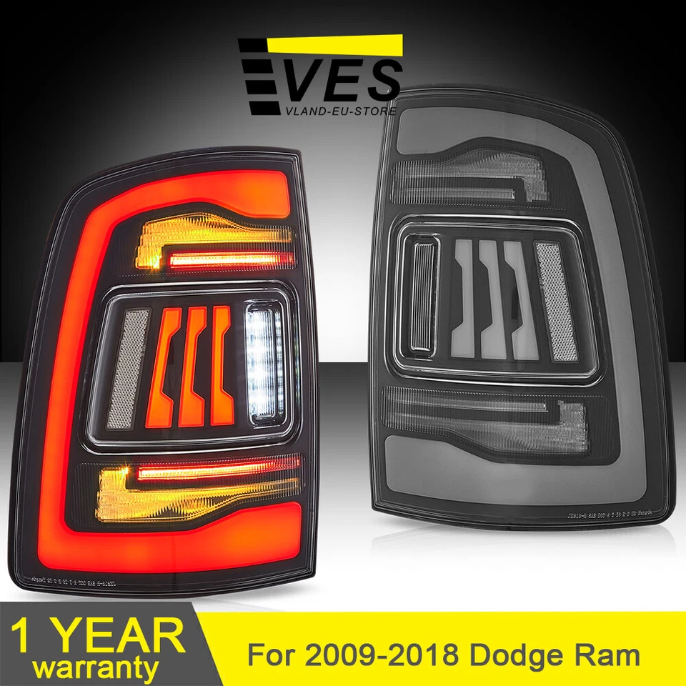 SET(2) LED Tail Lights w/Dynamic Sequential For 2009-18 Dodge RAM 1500 2500 3500 - Image 1 of 4