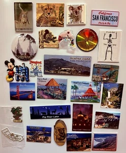 Imanes de viaje vintage raros coleccionables con temática de California - tú eliges el imán - Imagen 1 de 100