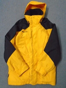 Columbia 2-in-1 Ski Snowboard Jacket Winter Snow Coat Detachable Hood Yellow XL - Picture 1 of 8