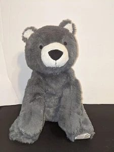 Lambs & Ivy Gray Teddy Bear Woodland Forest 11" Plush Stuffed Animal  - Picture 1 of 5