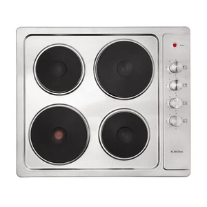 Płyta elektryczna 4 płyty 6 poziomów mocy 5500 Watt stal nierdzewna 56x49 cm srebrna - Zdjęcie 1 z 6