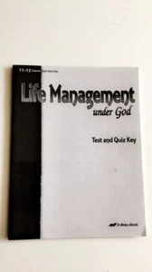 Abeka - Life Management Under God Quiz/test Key 11th-12th - Bild 1 von 2