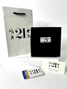 21 Club NYC Memorabilia LOT Gift Box , Shopping Bag, Match Box with Matches - Picture 1 of 10