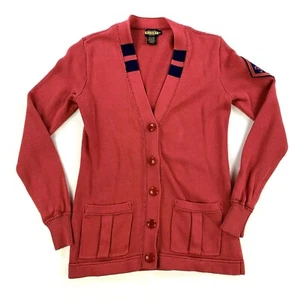 Rare RRL Ralph Lauren XS X-Small Rose Cardigan Rugby 1939 Polo Varsity VTG Patch - Picture 1 of 7