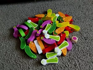 Juguetes de aprendizaje de verduras apilables de madera Hape 53 piezas nuevo sin caja - Imagen 1 de 2