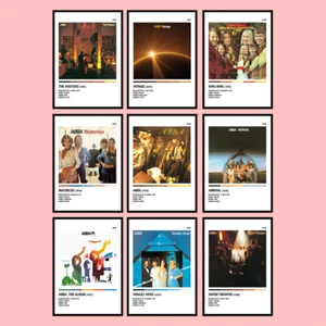 ABBA BAND ARTIST ALBUM POSTER COLOUR PALETTE ART MUSIC GIFT - Picture 1 of 10