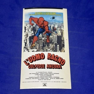 L'UOMO RAGNO COLPISCE ANCORA - VECCHIO ADESIVO GAMBERINI CINEADESIVO - Imagen 1 de 1