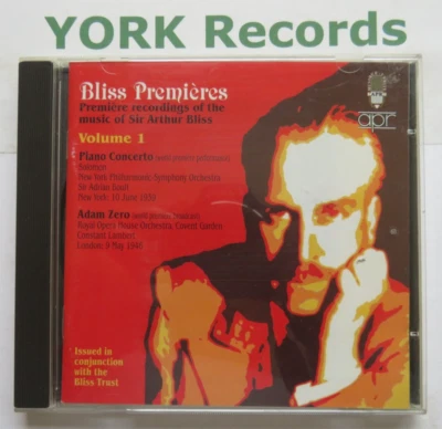 BLISS - Premiers Vol 1 - Piano Concerto / Adam Zero BOULT / LAMBERT - Ex CD APR - Image 1 of 3