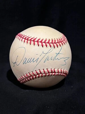 DENNIS MARTINEZ INDIANS SIGNED AUTOGRAPH A.L. BASEBALL BECKETT BAS COA BK05007 - Image 1 of 4