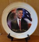 Barack Obama   1St Edition 22K Gold Rim Collector Plate