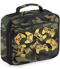 Personalised Gaming Multi Print CAMOUFLAGE School Lunch box, Lunchbox,Lunch pack