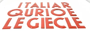 LETTERE IN ACCIAIO SMALTATO - ANNI 30 - FUTURISMO RAZIONALISMO - RARE! - Foto 1 di 17