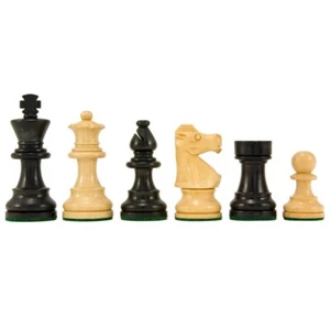 French Knight Series Pezzi Staunton Ebanizzati 3,25 pollici - Foto 1 di 8