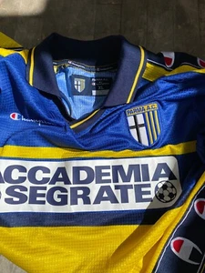 PARMA CALCIO 1999 JERSEY , VINTAGE SHIRT , ITALAIAN CALCIO 1999 , PARMA CLUB - Picture 1 of 7