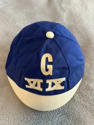 Gorra de béisbol vintage años 40 50 60 niño pequeño bebé clima sellada “G VI IX” Foto 1 de 4