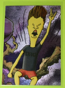 Rompecabezas de lámina prismática Beavis y cabeza trasera animación MTV #3 1995 Fleer Ultra - Imagen 1 de 2