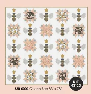 QUEEN BEE kit Moda Midnight in the Garden Fabrics cottagecore quilting kit43120 - Picture 1 of 11