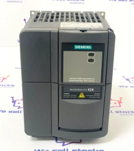 SIEMENS MICROMASTER 420 6SE6420-2UC22-2BA1 Variable Frequency Drive 2.20KW - Picture 1 of 9