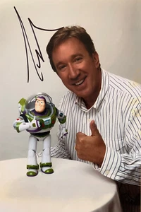 Tim Allen - Foto Lucida Autografata 13x19cm Hand Signed Autograph Toy Story - Foto 1 di 1