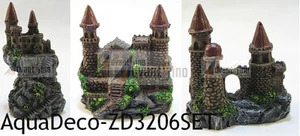 Beautiful Mini 3" Resin Castle Decoration/Ornament For Aquarium (SHIP FROM USA) - Picture 1 of 8