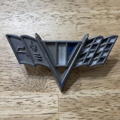 De colección 1964-1967 Chevrolet Impala Chevelle Nova Camaro guardabarros emblema banderas GM Foto 1 de 4