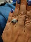 Neil Lane Diamond Engagement Ring And Wedding Band Size 7 White Gold 14K Heart
