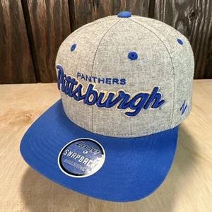 Zephyr NCAA Pittsburgh Panthers Snapback Hat Cap PITT Script 90s Retro Headliner - Picture 1 of 14