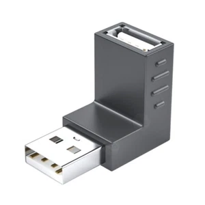 90 Degree USB 2.0 Adapter USB 2.0 Female to Male Extension Coupler - Picture 1 of 30