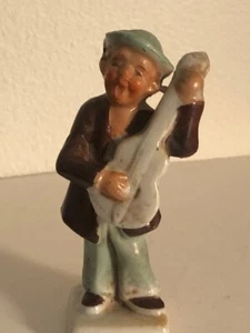 Vintage Mann Gitarrist singende Keramik Figur 50er Jahre - Bild 1 von 6